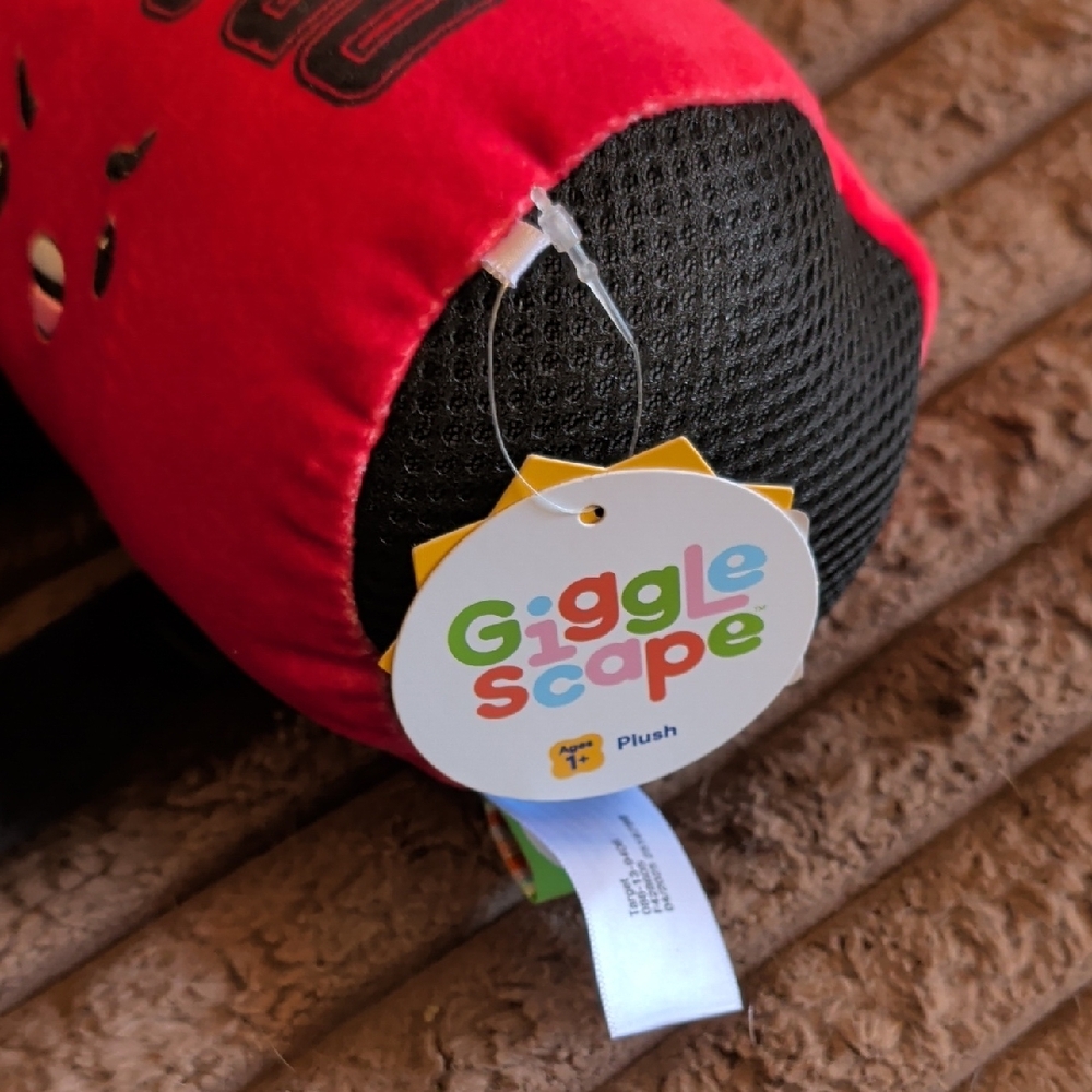 Let's Go Red and Black Stuffed Animal Toy - Picture 2 of 4
